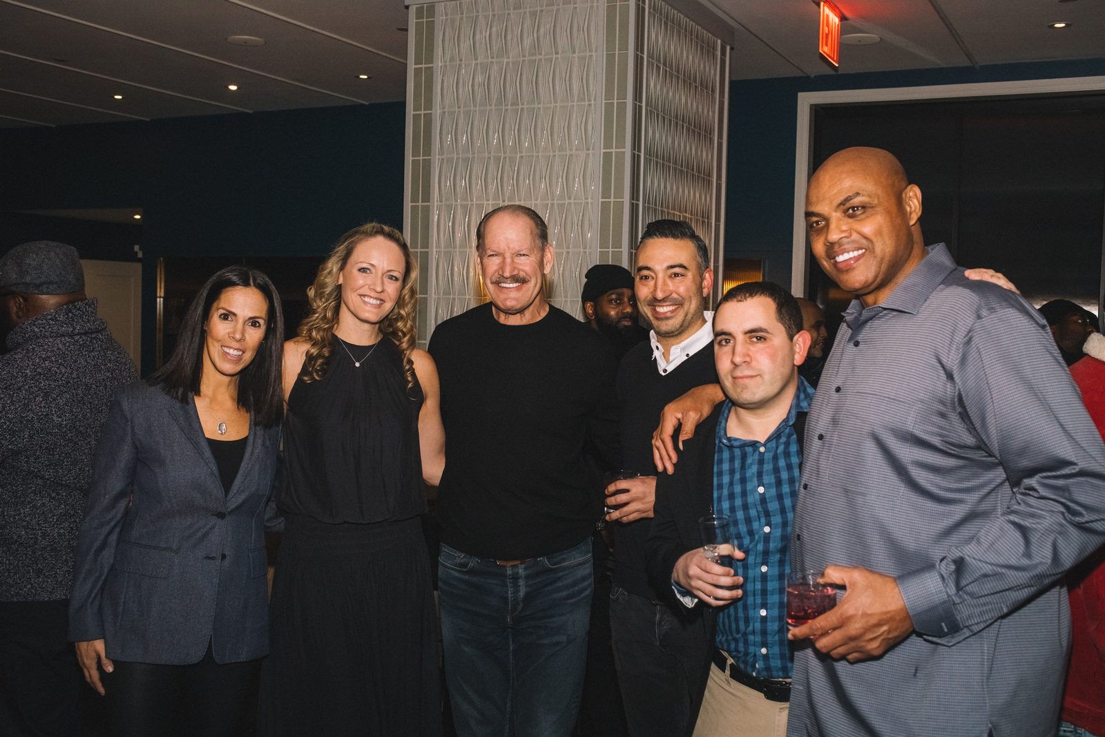 Charles Barkley with guests at the Redmont Vodka launch