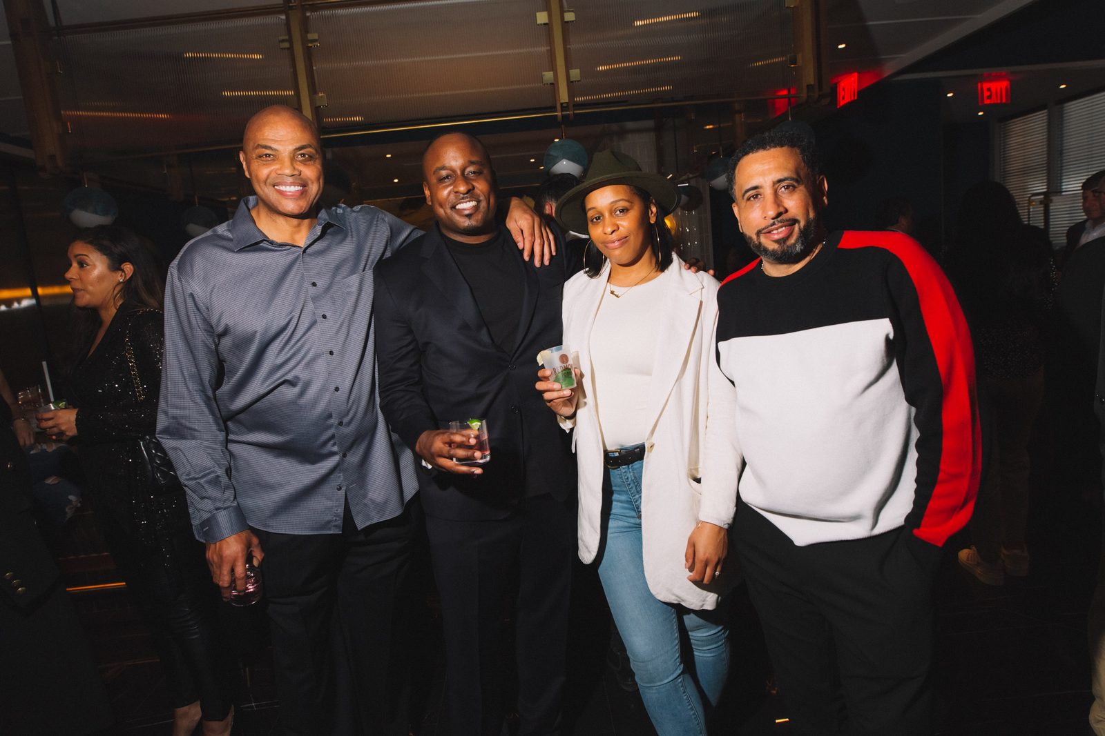Guests grouped at the bar during the Redmont Vodka launch